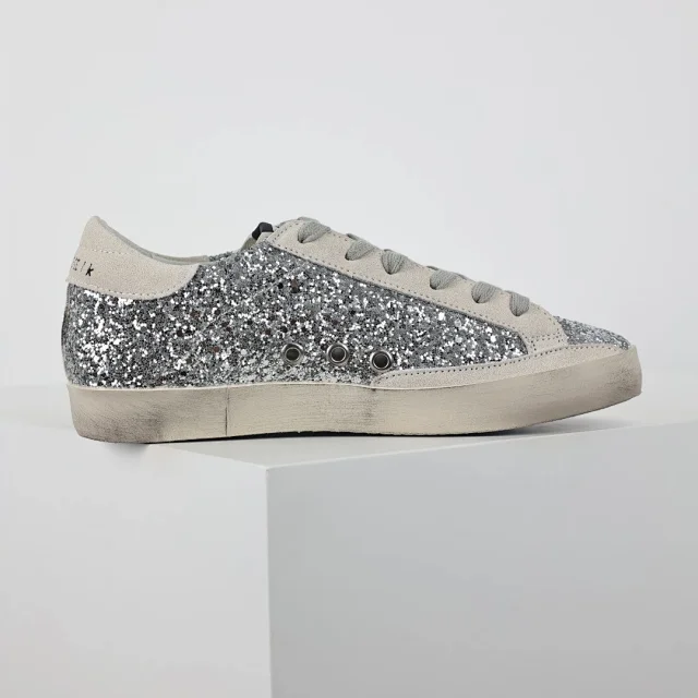 Golden Goose Sneakers Distressed star-appliqué low-top product detail image 39