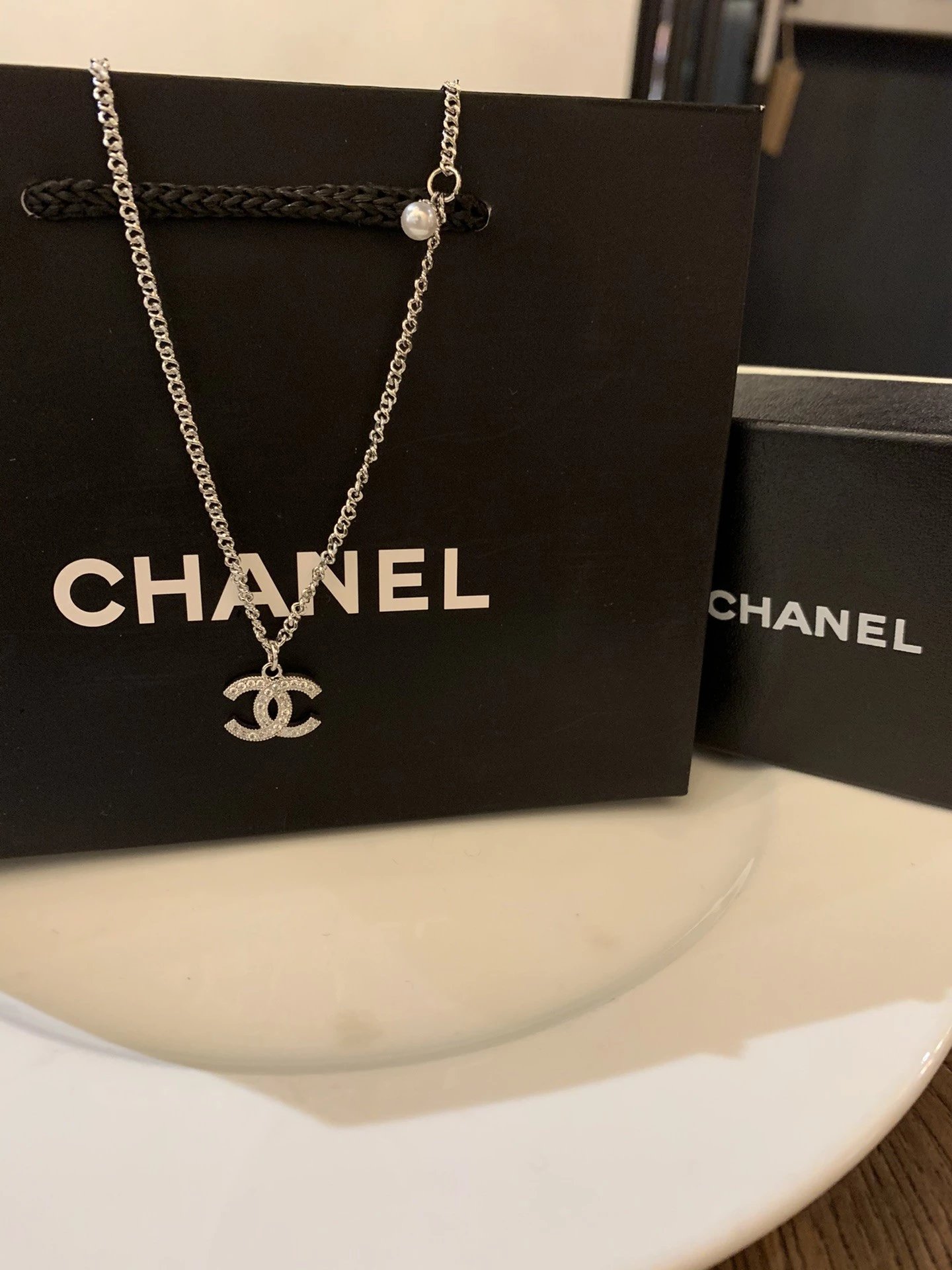 Chanel Necklace CC Pearl Star