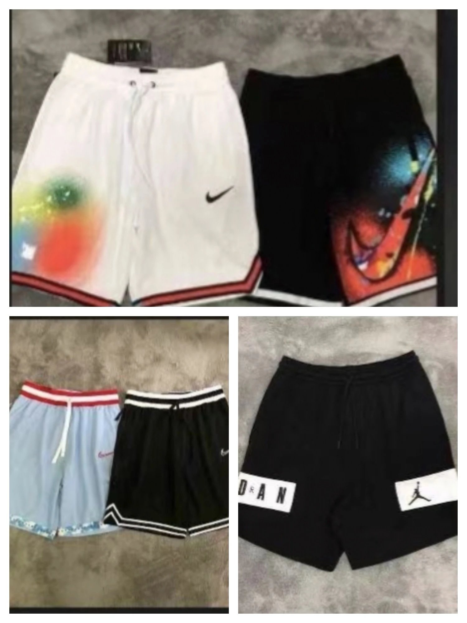 2 Basketball Shorts for 59 RMB [Qingming Festival Offer: 3 Styles as Shown] Premium In-Store Version! Random Lucky Bag of 3 Styles as Shown, Light or Dark Color Optional! Sizes Available! Brand New with Complete Tags. Over 2000 Pieces, Clearance While Stock Lasts! Wholesale & Agency Welcome! Market Value 100+, Perfect Gift!