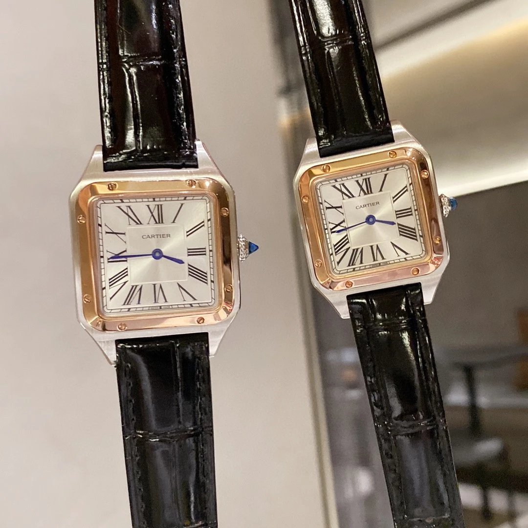 Black Leather Strap Two-Tone