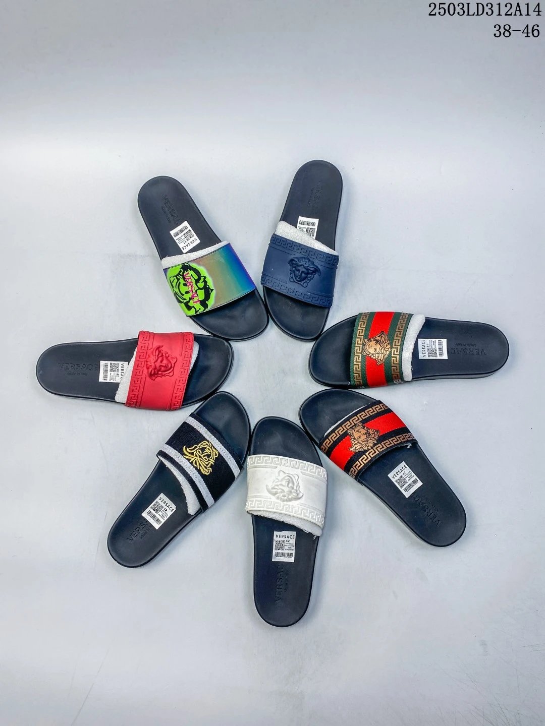 Versace Medusa Slide Sandals 美杜莎人头图案拖鞋