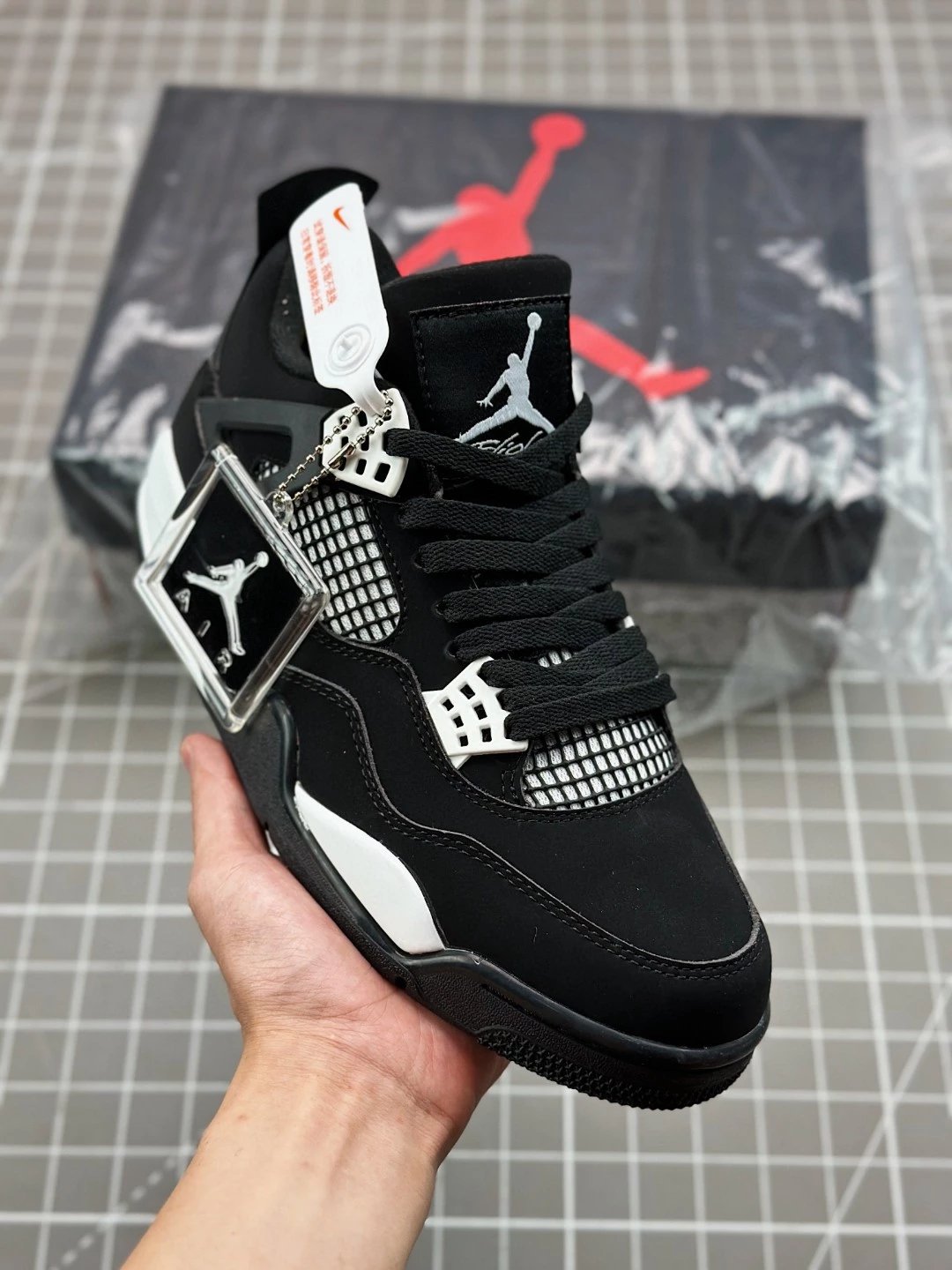 耐克乔丹AJ4 Air Jordan 4 Retro "黑白熊猫"男女休闲鞋板鞋情侣款百搭潮鞋13 DH6927-110