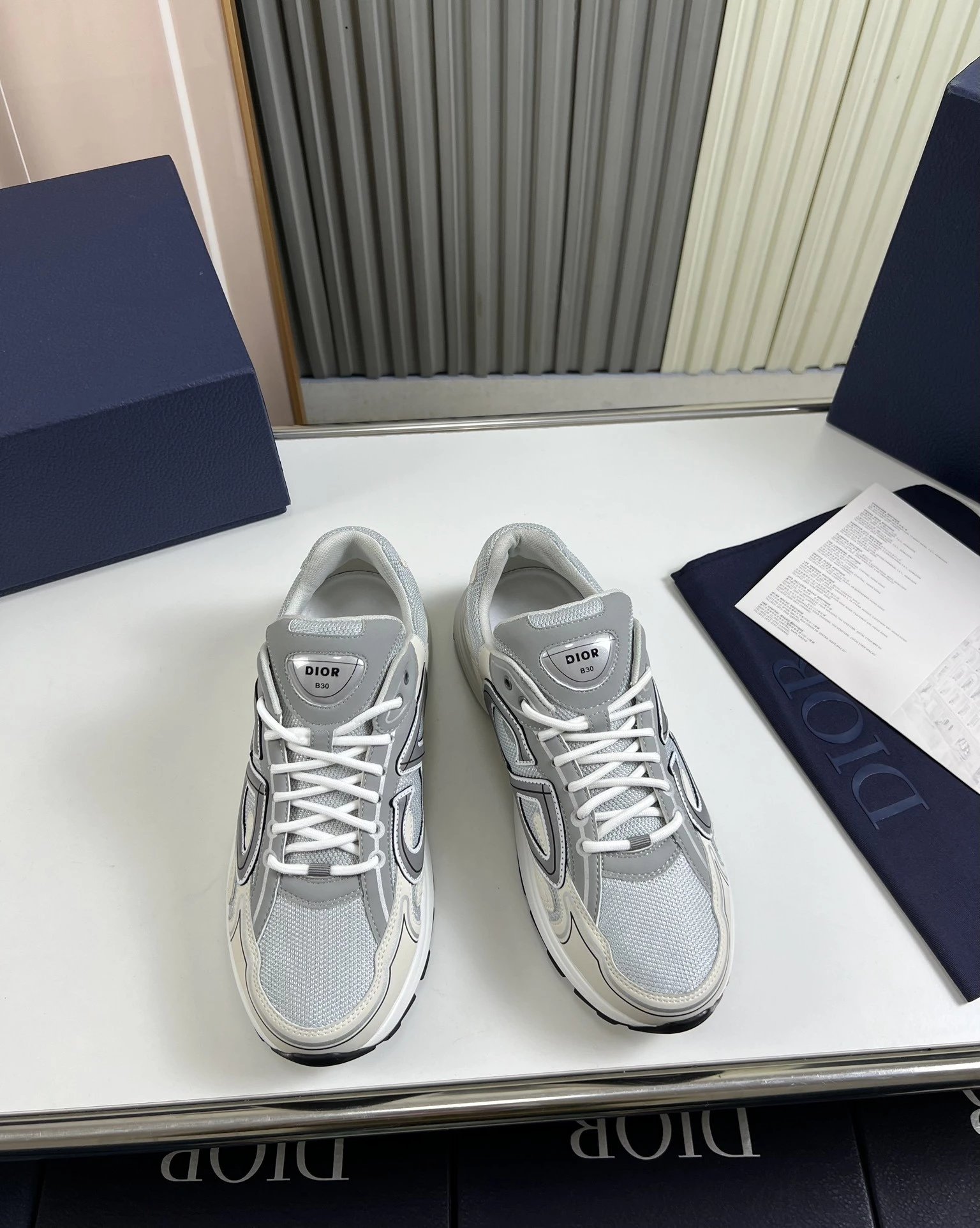 Dior B23 Yellow Chunky Sneakers - 21