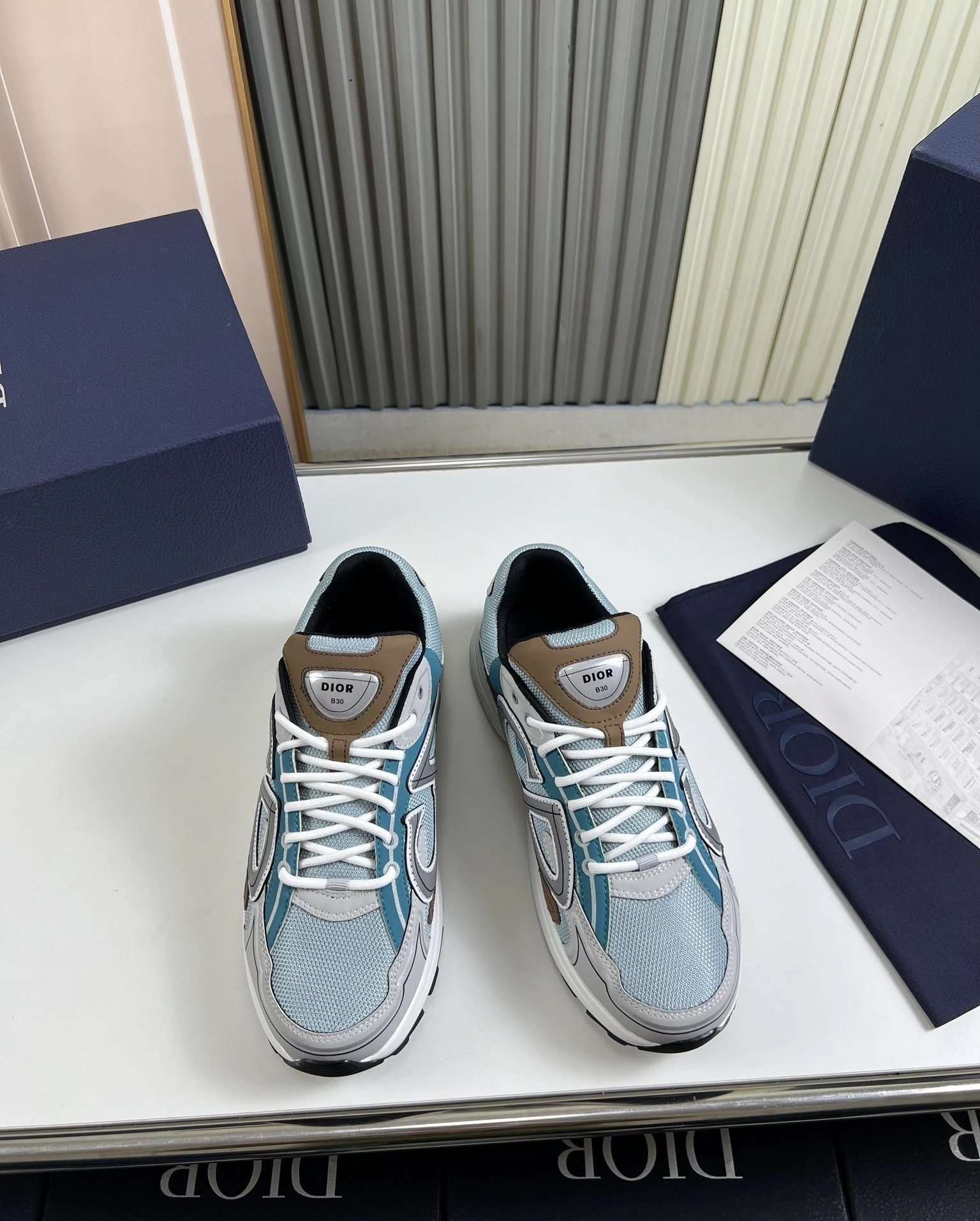 Dior B23 Yellow Chunky Sneakers - 30