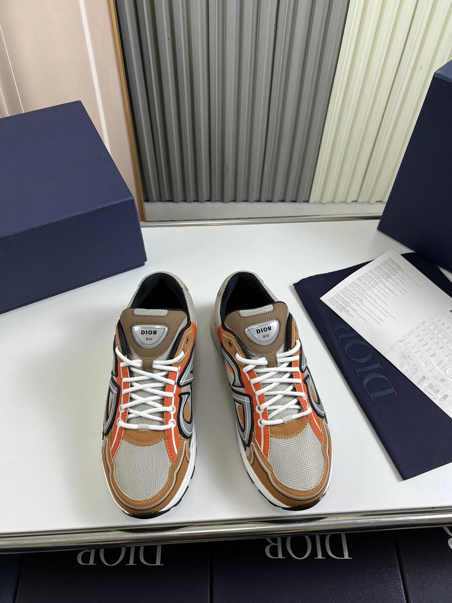 Dior B23 Yellow Chunky Sneakers - 35