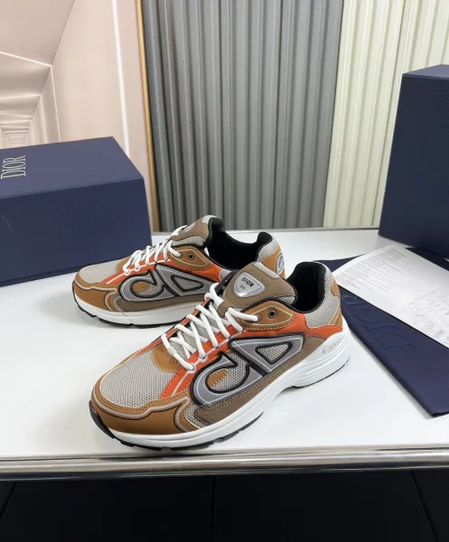 Dior B23 Yellow Chunky Sneakers - 36