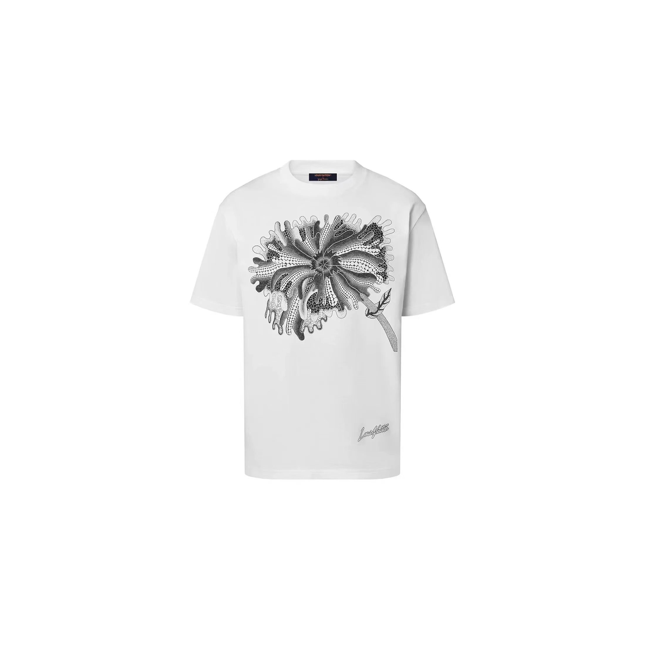 【Best Seller】Self-Expression Psychedelic Floral Print White T-Shirt, SS23 Yayoi Kusama Collaboration