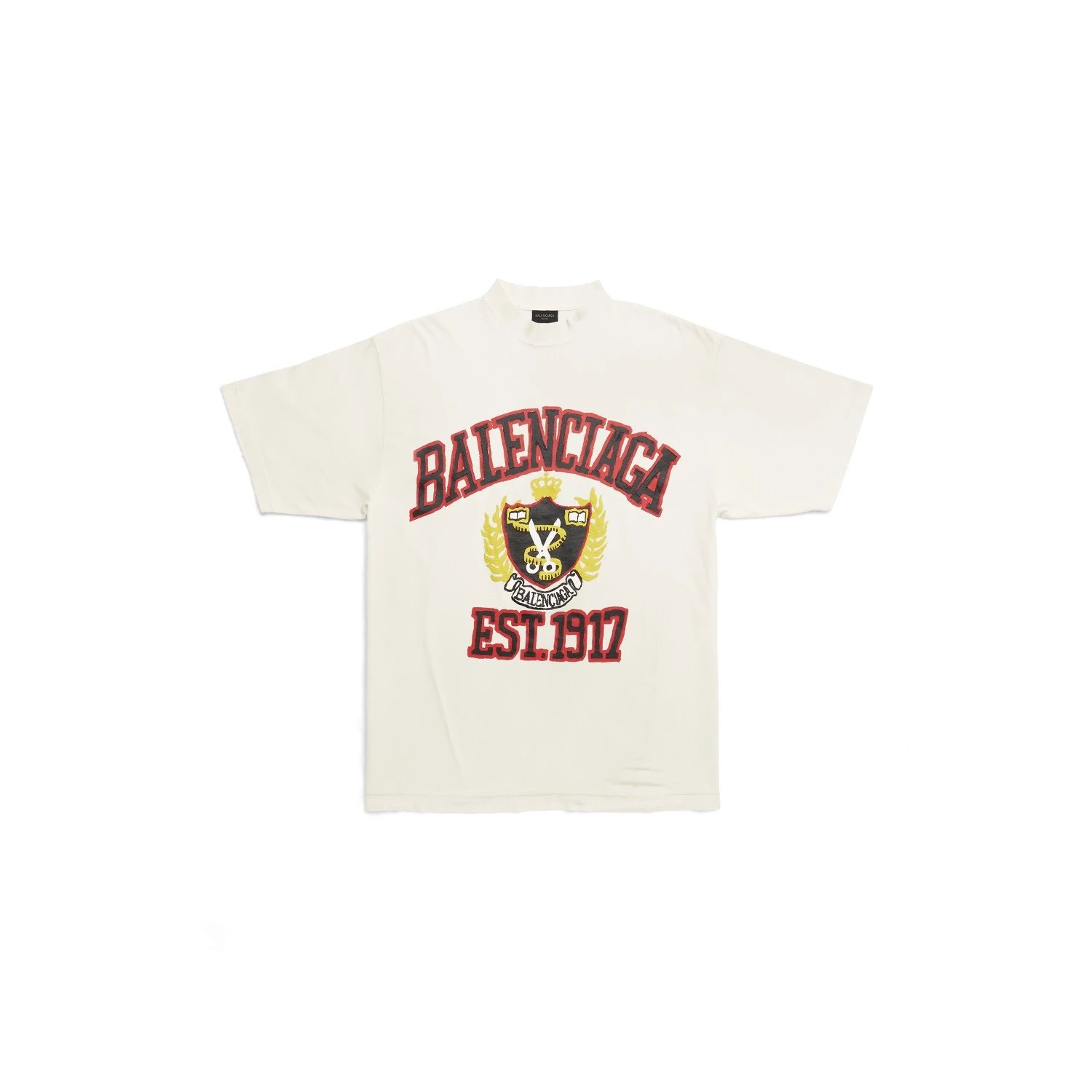 【 Special Offer 】 Self foaming logo white short sleeved shirt, blcg ss23