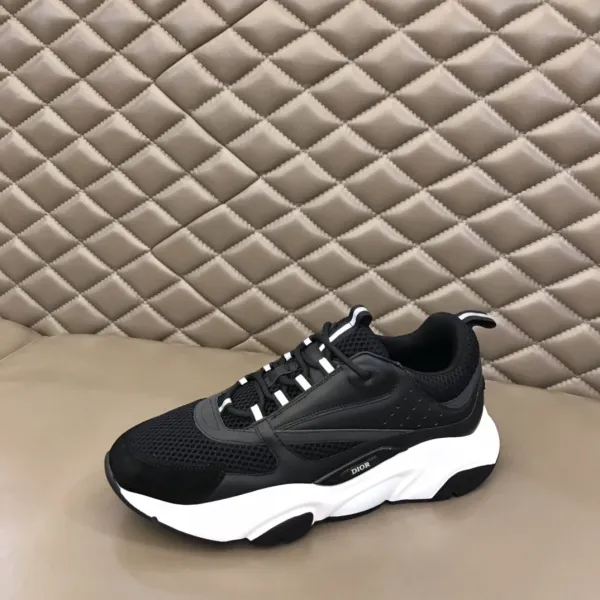 Dior B23 Low Black and White Chunky Sneakers - 1