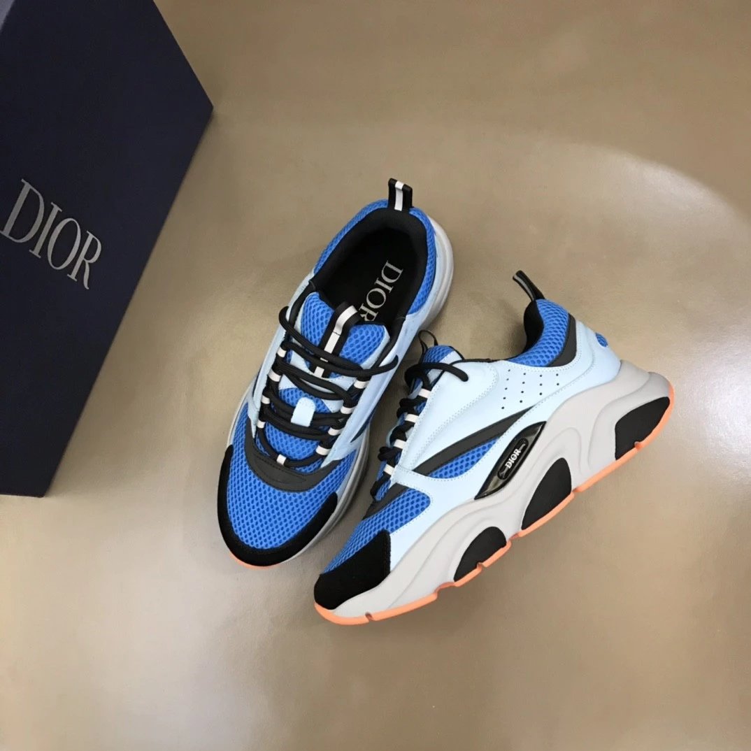 Dior B23 Oblique White and Black Chunky Sneakers - 61
