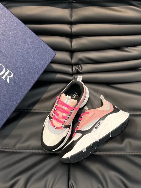 Dior B23 Sneakers Pink White Black Chunky Sneakers - 1
