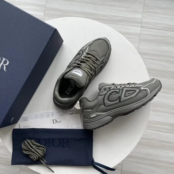 Dior B23 Low Gray Sneakers Chunky Sneakers - 1