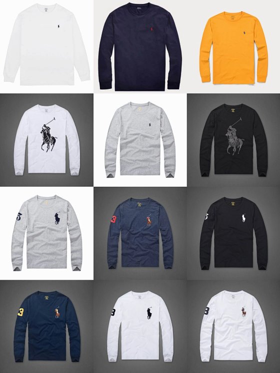 Fall hot long-sleeved men's long-sleeved