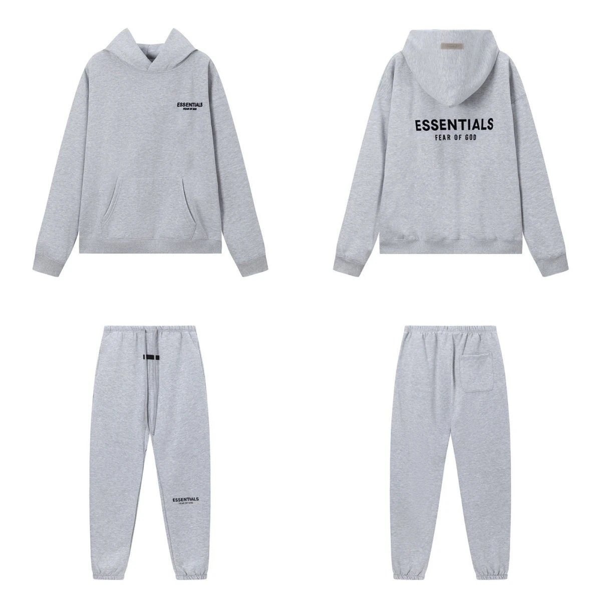 Fashionable and trendy casual hoodie set, available in 3 colors