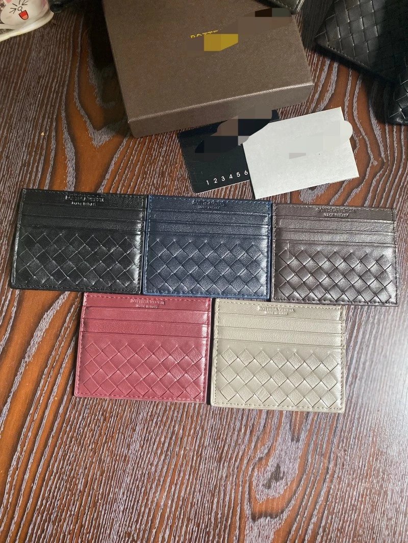 Card bag card sleeve black, blue, coffee, apricot, wine red hand woven sheep pickup bag