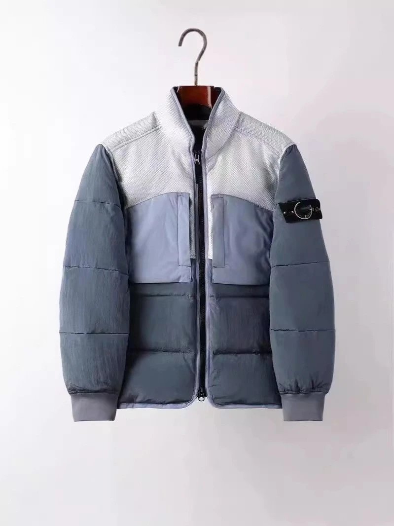 Design Puffer Jacket with Star Logo White Outerwear - 31
