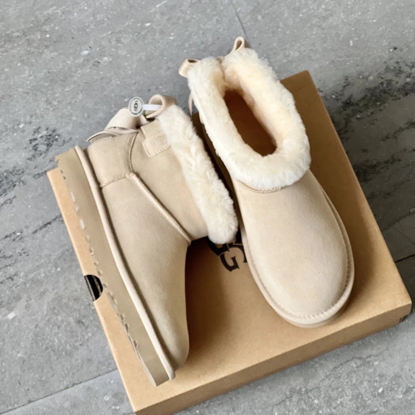高版本UGG Bailey Bow 贝莉蝴蝶结迷你短筒雪地靴