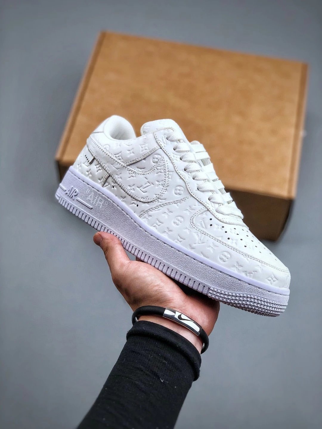 Louis Vuitton x Nike Air Force 1 Low Monogram Gold Sneakers - 38