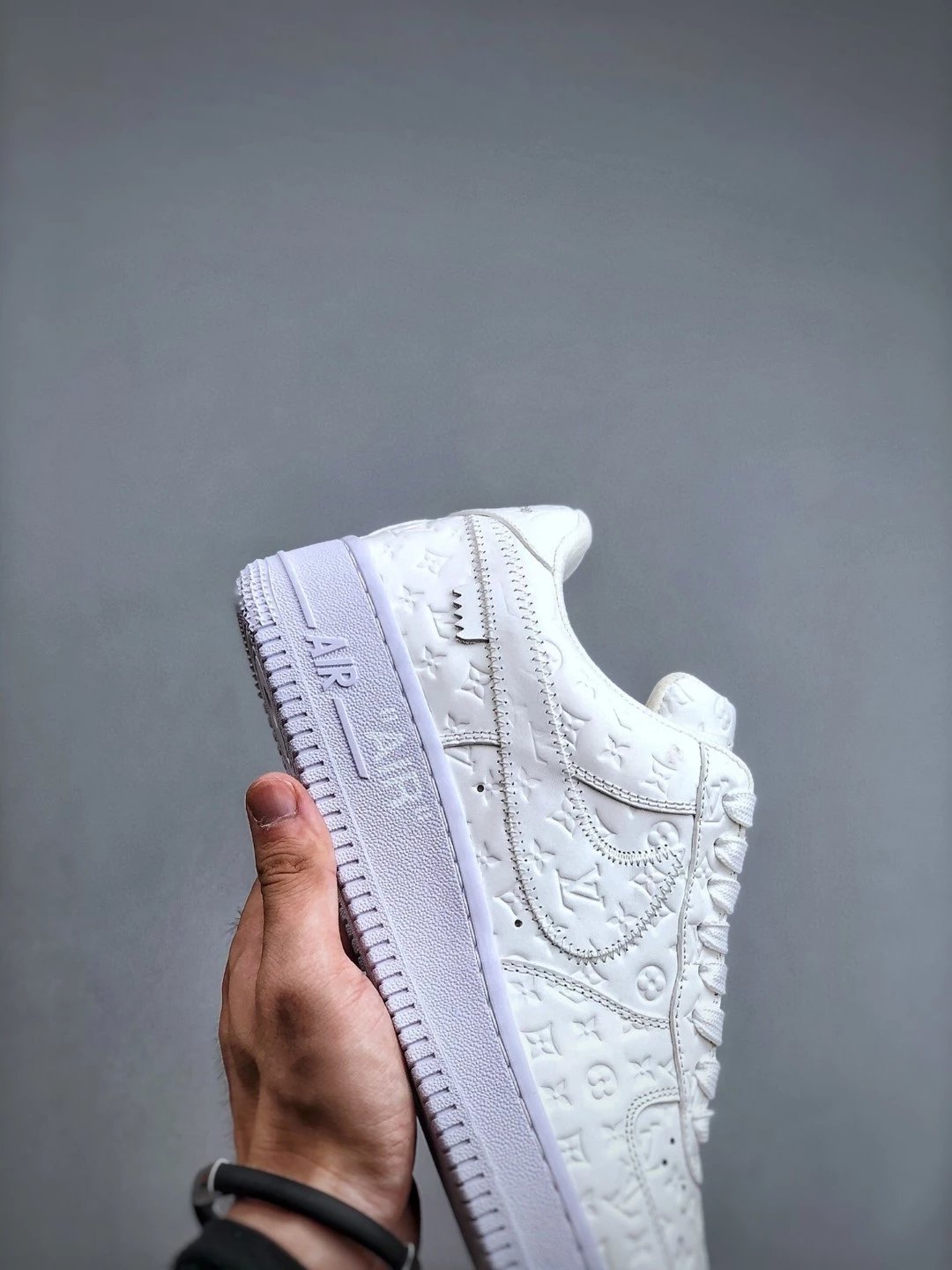 Louis Vuitton x Nike Air Force 1 Low Monogram Gold Sneakers - 43