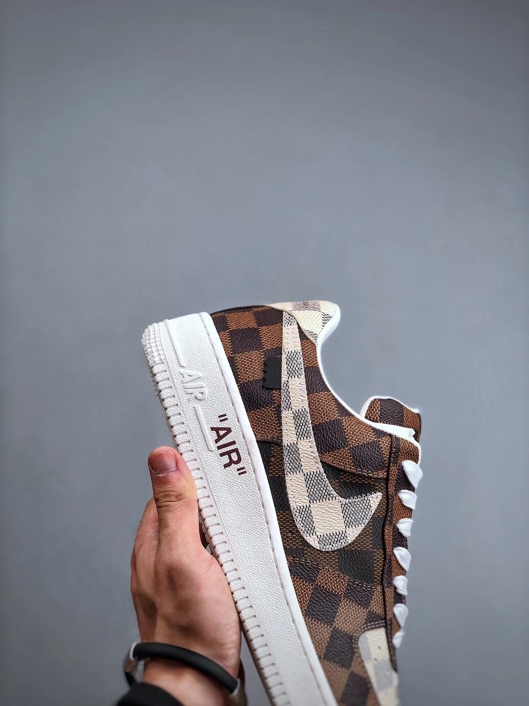 Louis Vuitton x Nike Air Force 1 Low Monogram Gold Sneakers - 61