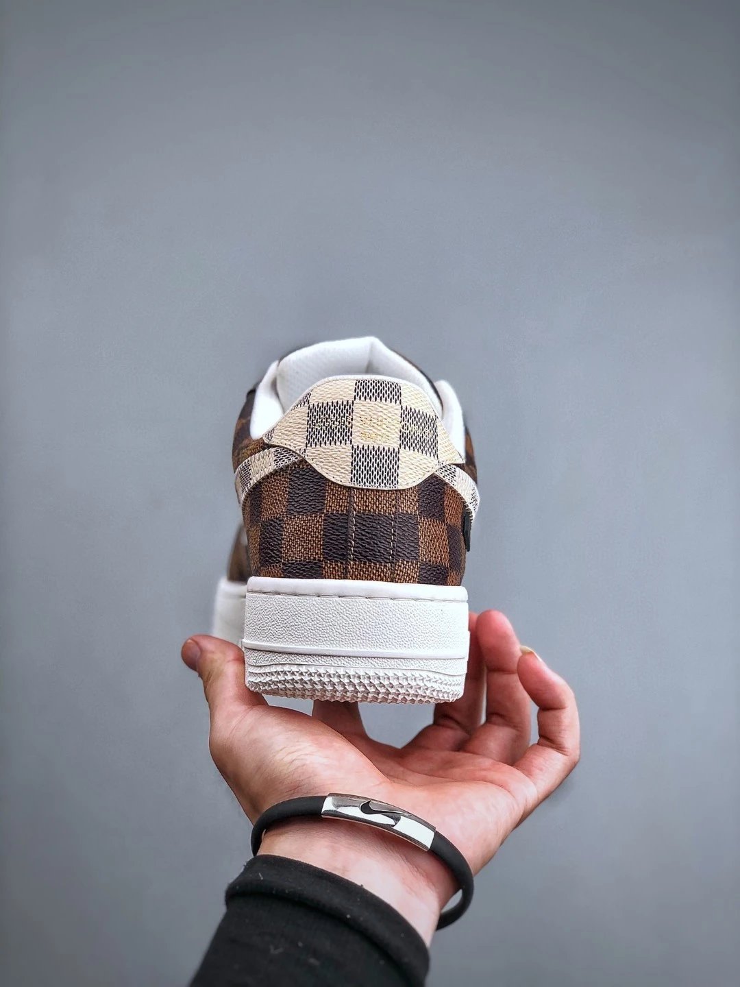 Louis Vuitton x Nike Air Force 1 Low Monogram Gold Sneakers - 62