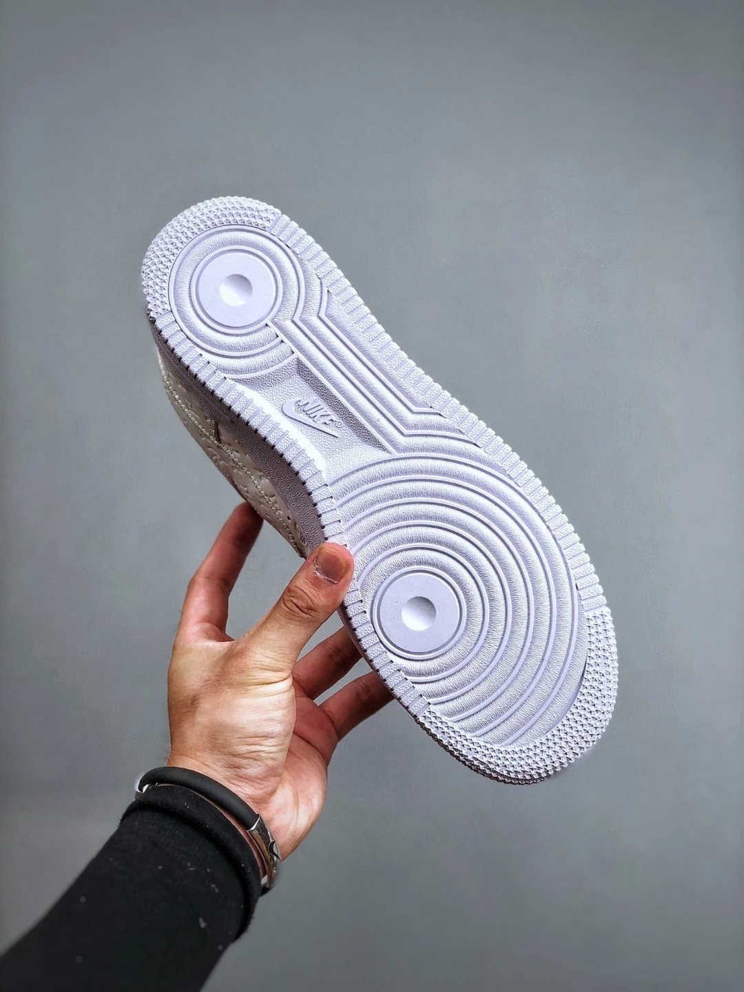 Louis Vuitton x Nike Air Force 1 Low Monogram Gold Sneakers - 45