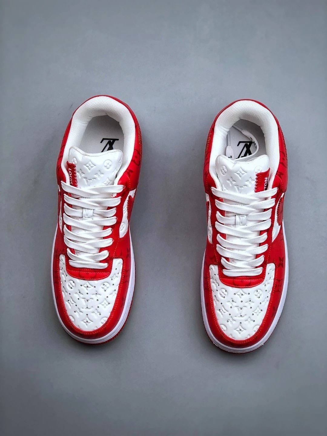 Louis Vuitton x Nike Air Force 1 Low Monogram Gold Sneakers - 33