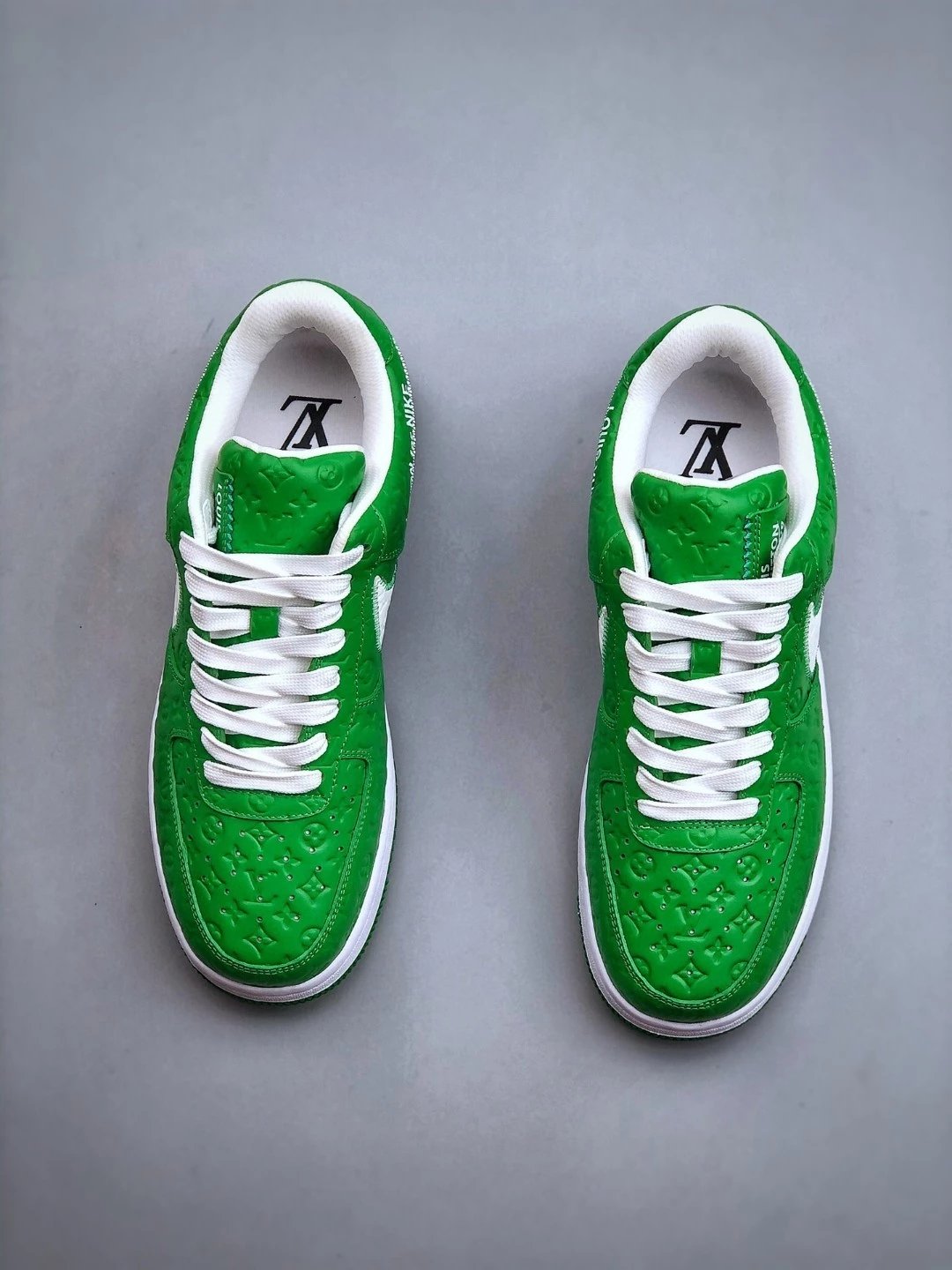 Louis Vuitton x Nike Air Force 1 Low Monogram Gold Sneakers - 51