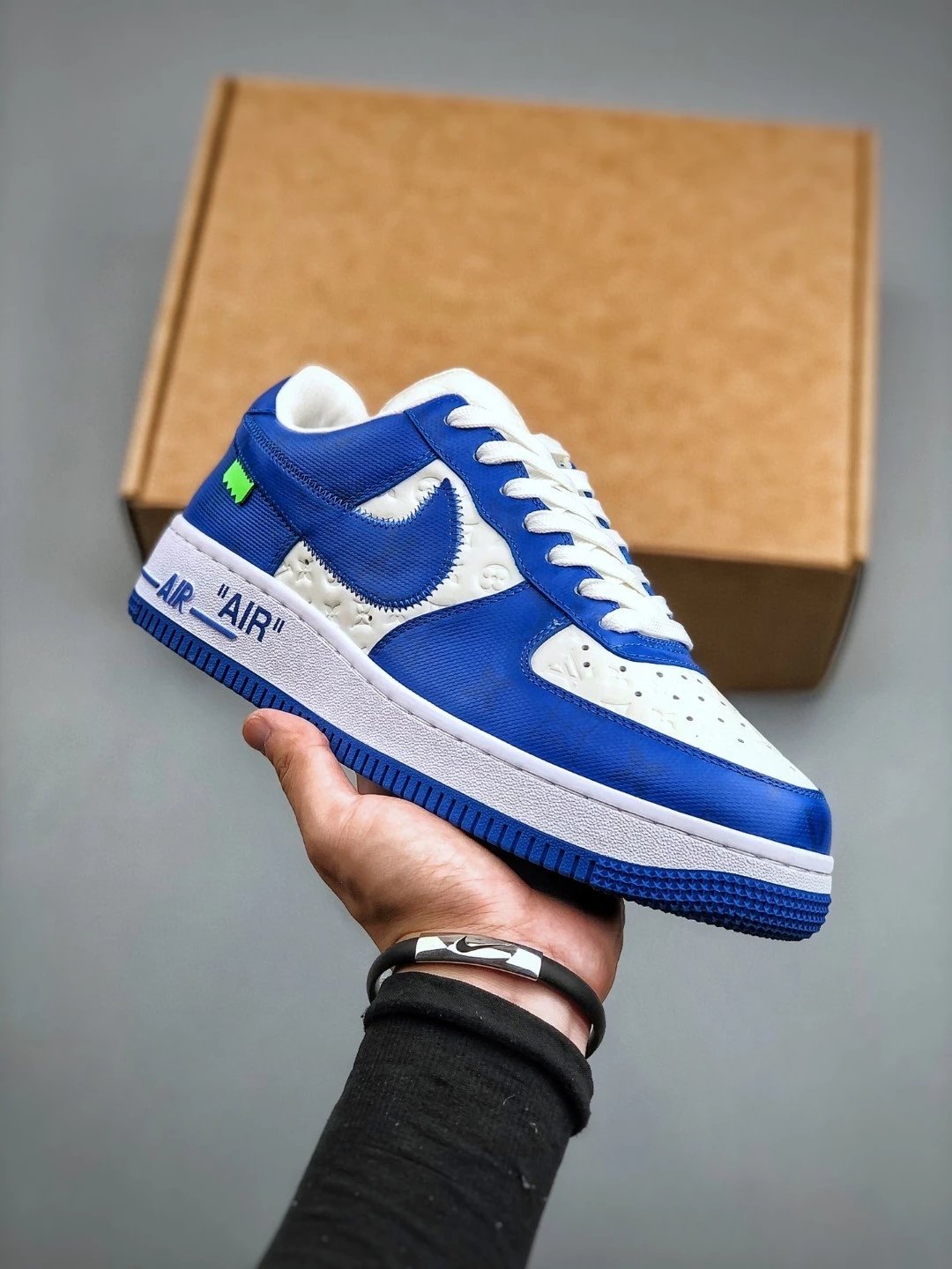Louis Vuitton x Nike Air Force 1 Low Monogram Gold Sneakers - 20