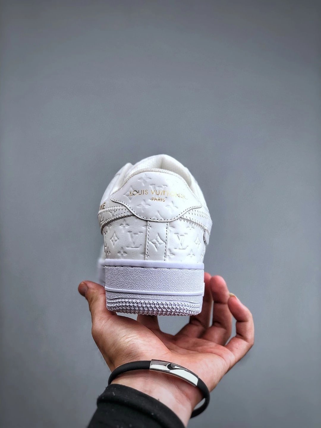 Louis Vuitton x Nike Air Force 1 Low Monogram Gold Sneakers - 44