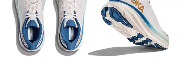 Hoka Clifton 9 Black Gold Running Shoes - 8