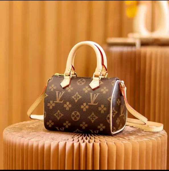 Louis Vuitton Monogram Mini Speedy Bag Brown - 1