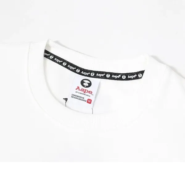 A Bathing Ape Big Ape Head White Long-Sleeve T-Shirt - 12