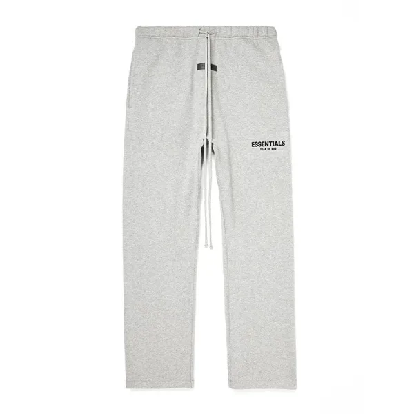 Fear of God Essentials Relaxed Fit Heather Gray Sweatpants - 1