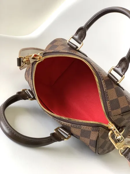Louis Vuitton Speedy 20 Damier Ebène Canvas Handbag - 20