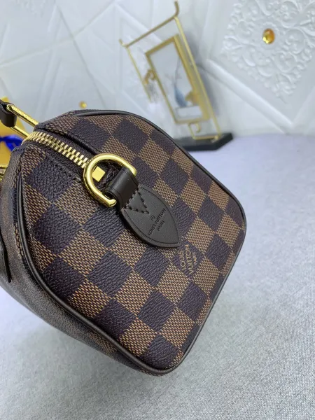 Louis Vuitton Speedy 20 Damier Ebène Canvas Handbag - 26