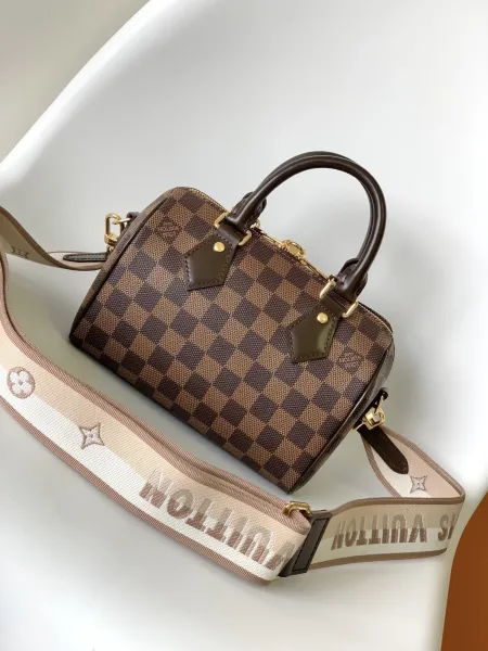 Louis Vuitton Speedy 20 Damier Ebène Canvas Handbag - 14
