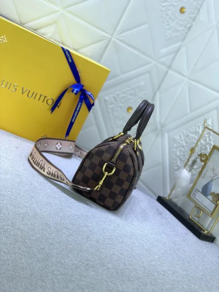 Louis Vuitton Speedy 20 Damier Ebène Canvas Handbag - 24