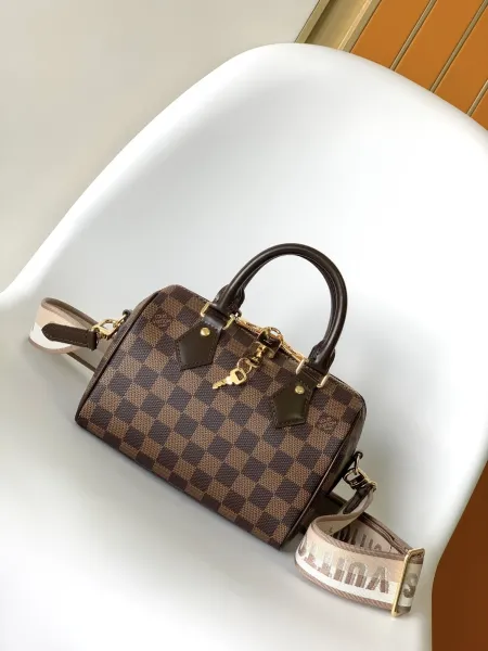 Louis Vuitton Speedy 20 Damier Ebène Canvas Handbag - 12