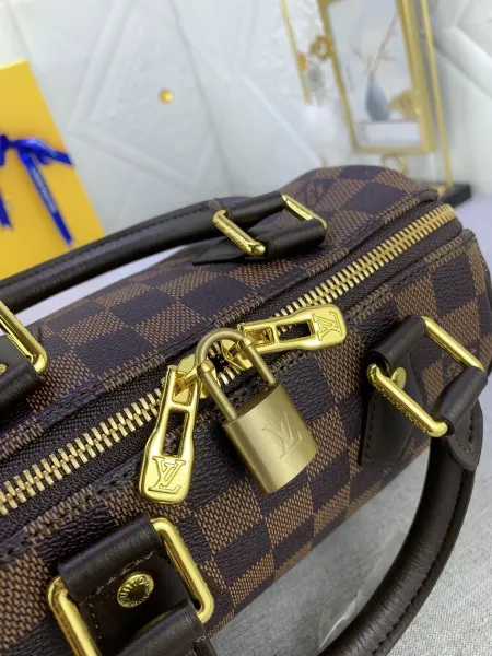 Louis Vuitton Speedy 20 Damier Ebène Canvas Handbag - 25