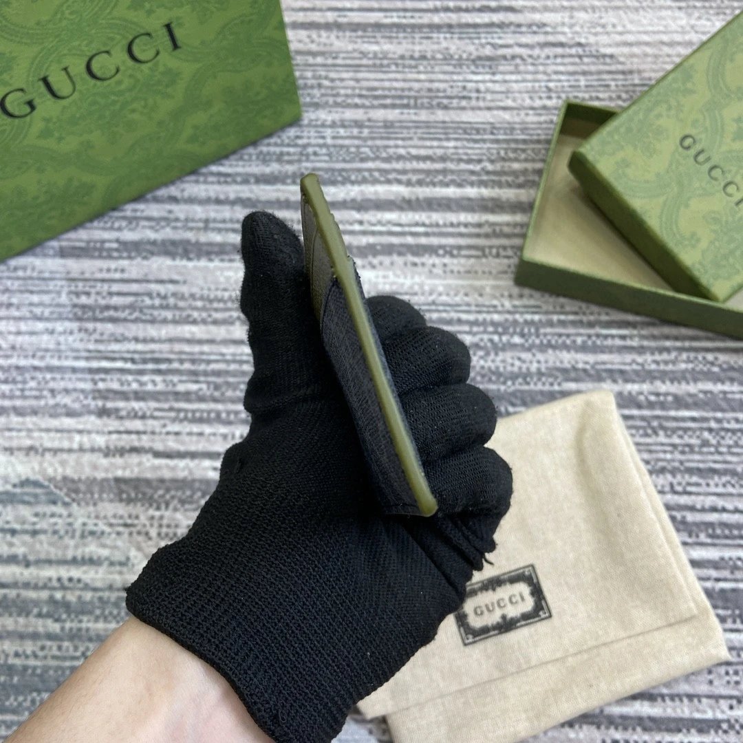 Gucci GG Marmont Black Monogram Cardholder