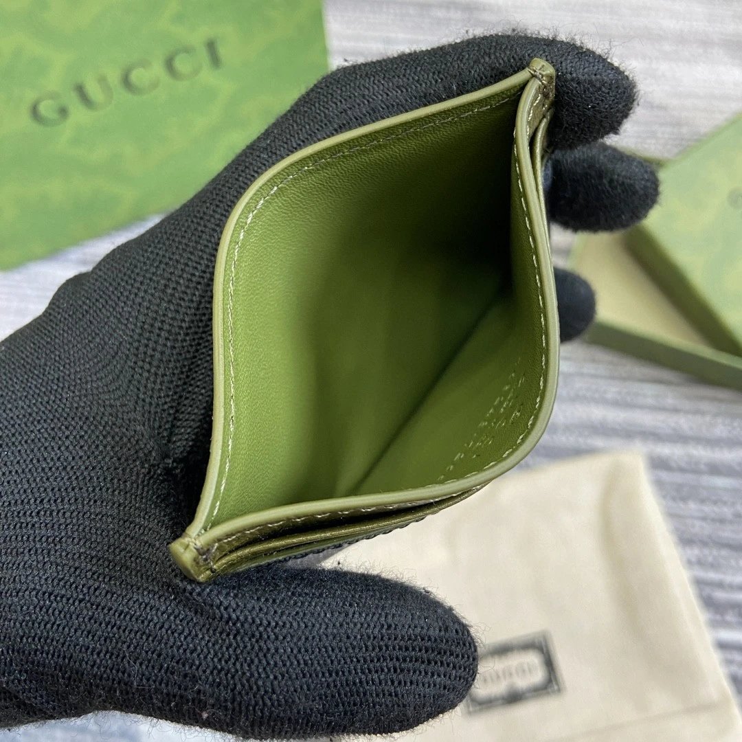 Gucci GG Marmont Black Monogram Cardholder
