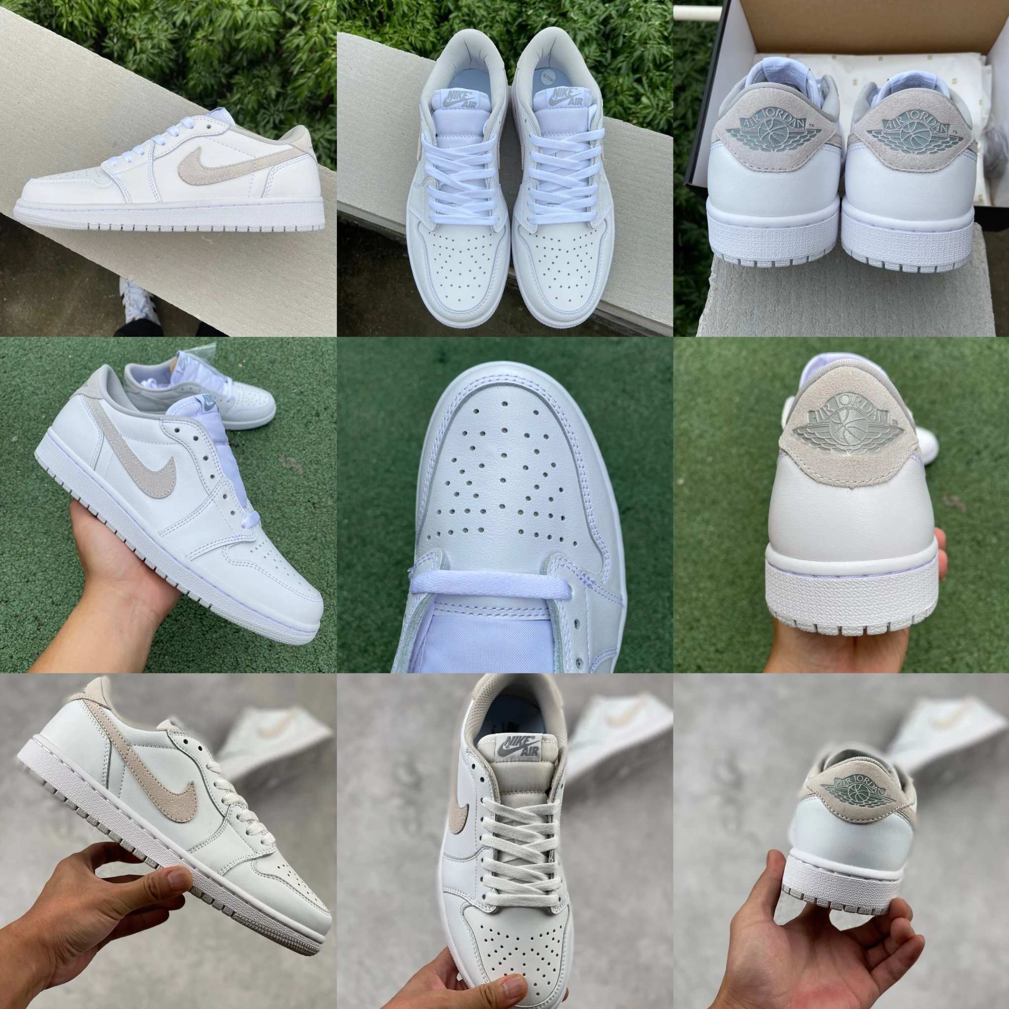 Air Jordan 1 Low Retro Grey White