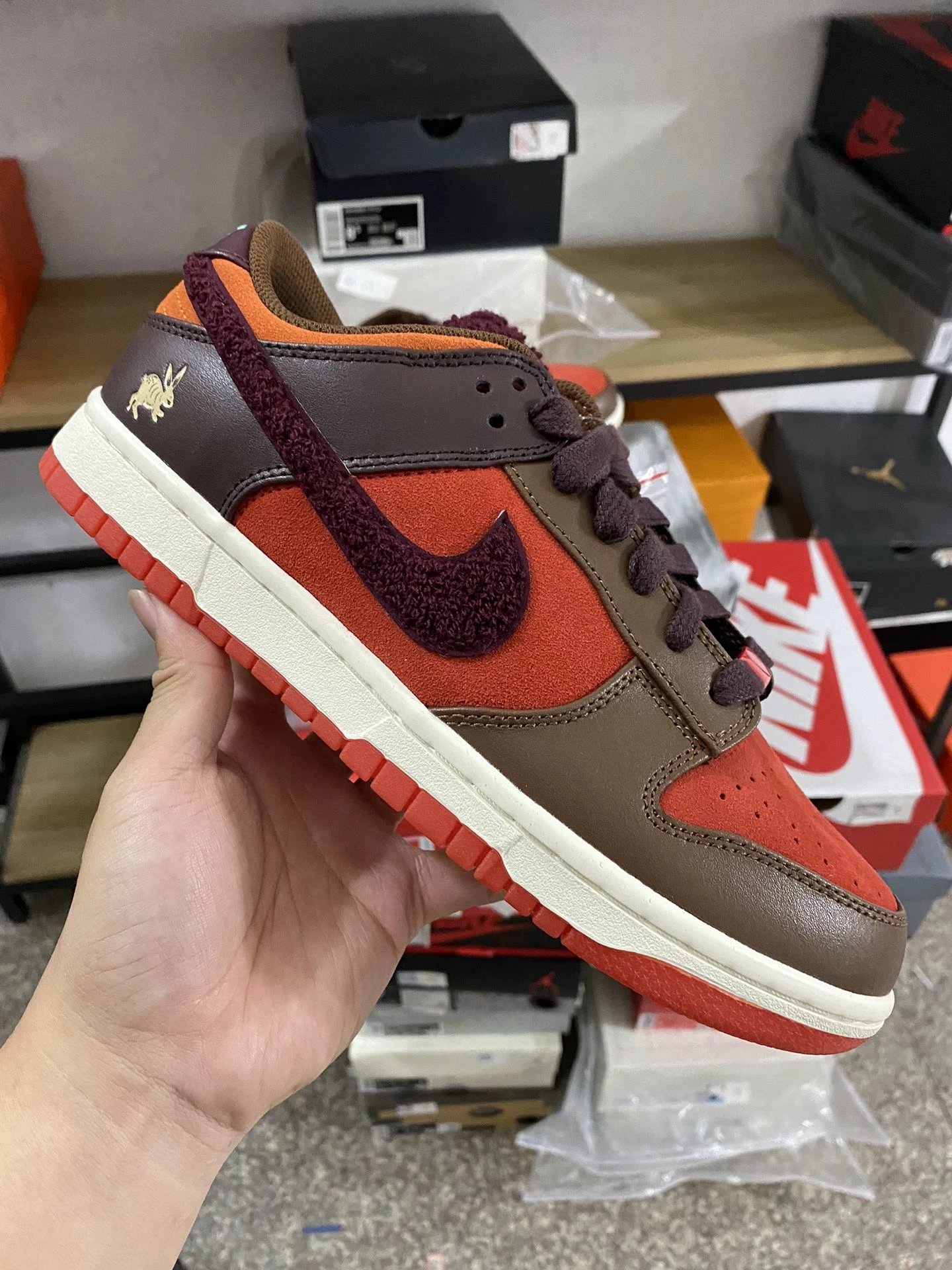 Nike Dunk Low Orange Red Year of the Rabbit
