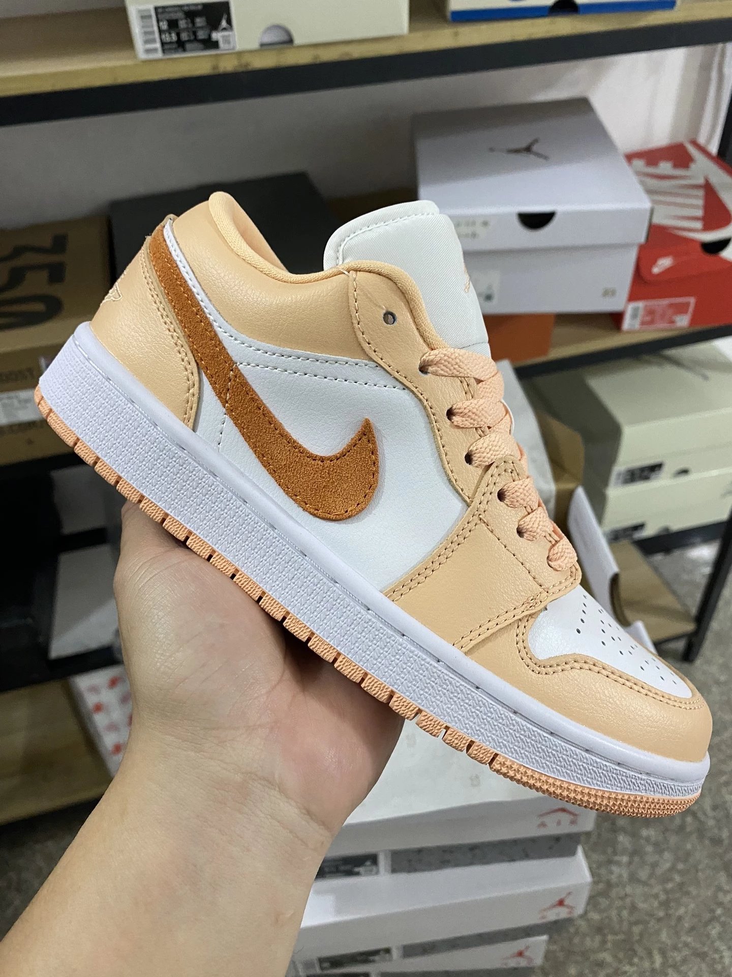 Air Jordan 1 Low Champagne White