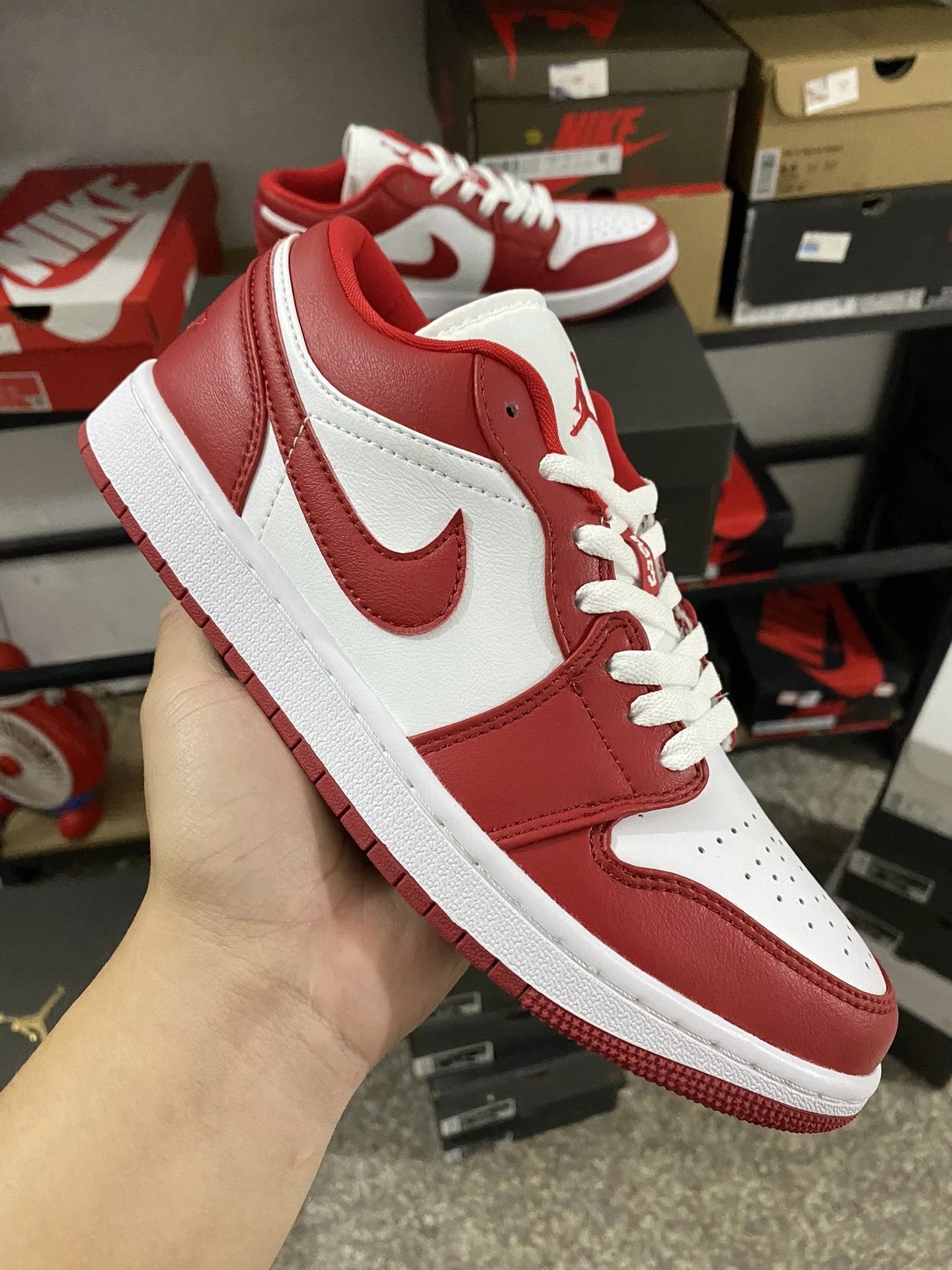 Air Jordan 1 Low White Red