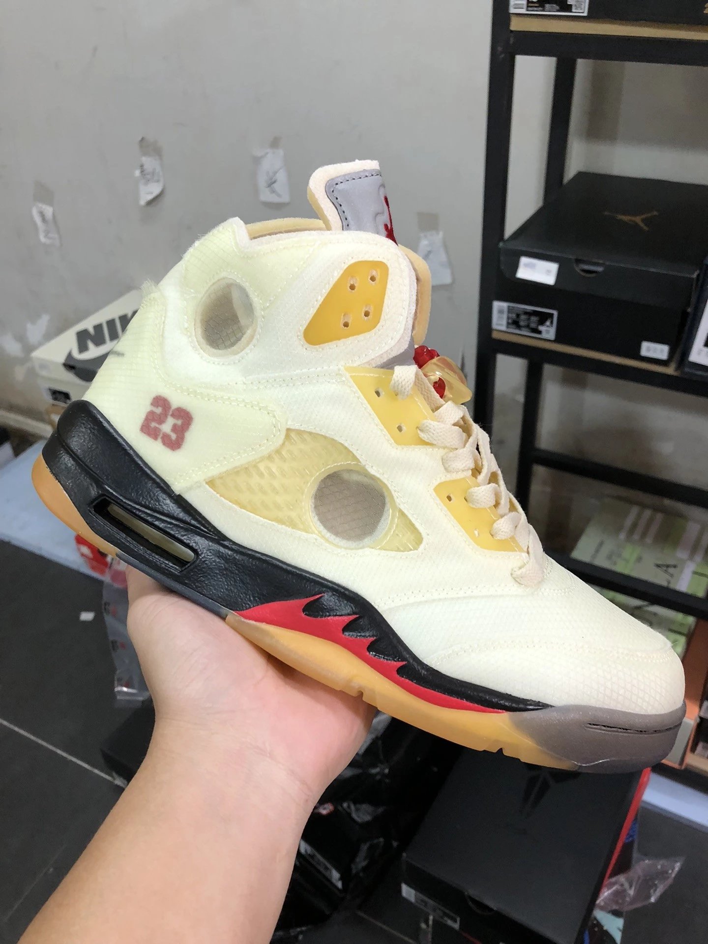 [high quality] AJ5 ow White Cicada Wing 35.5～47
