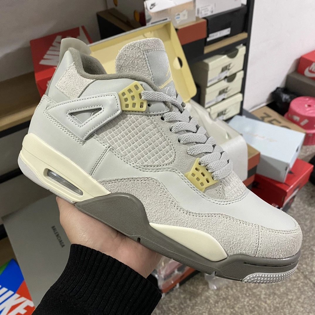 Air Jordan 4 Retro Craft Grey Suede