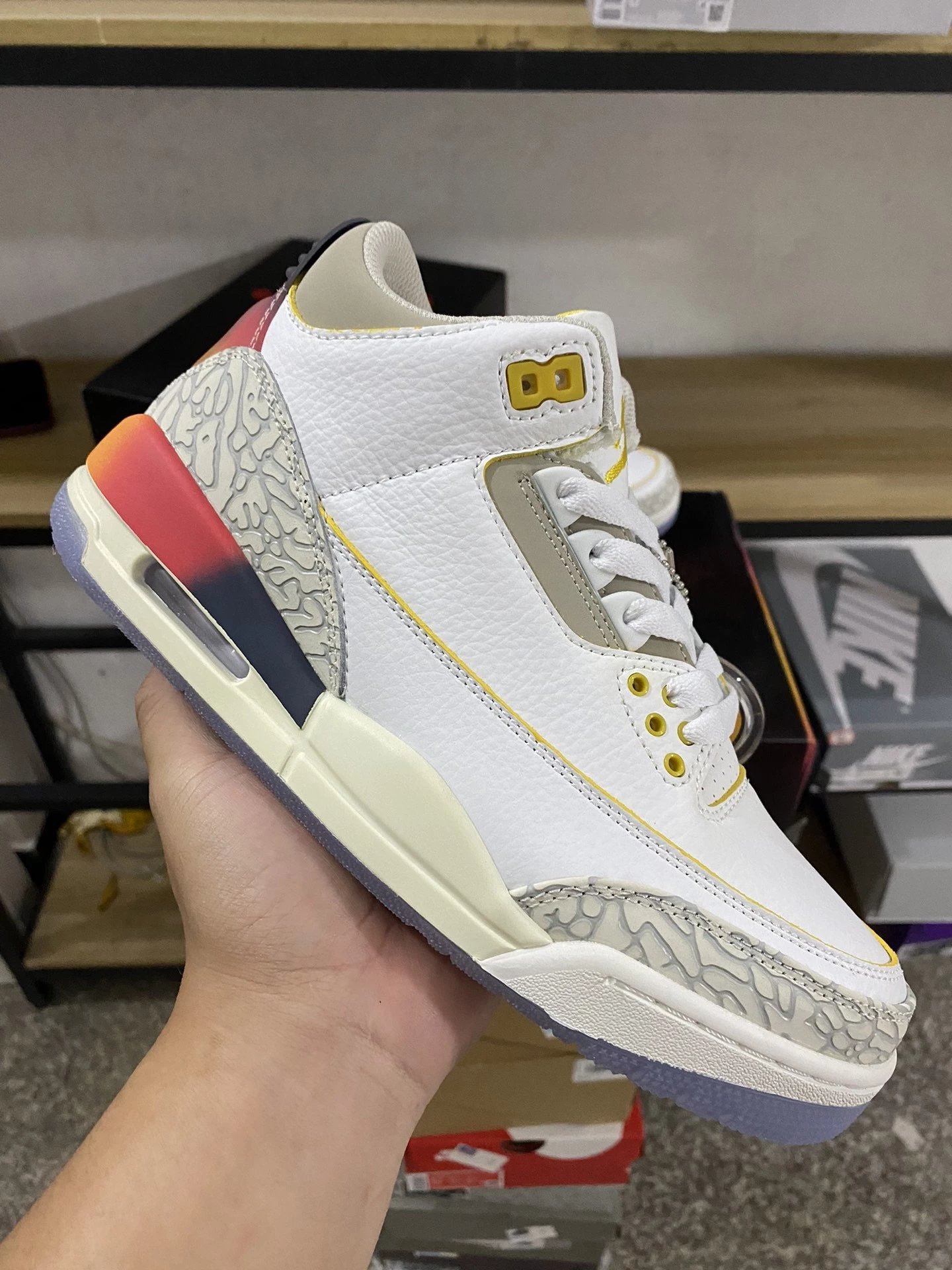 Air Jordan 3 'White Blue Red'