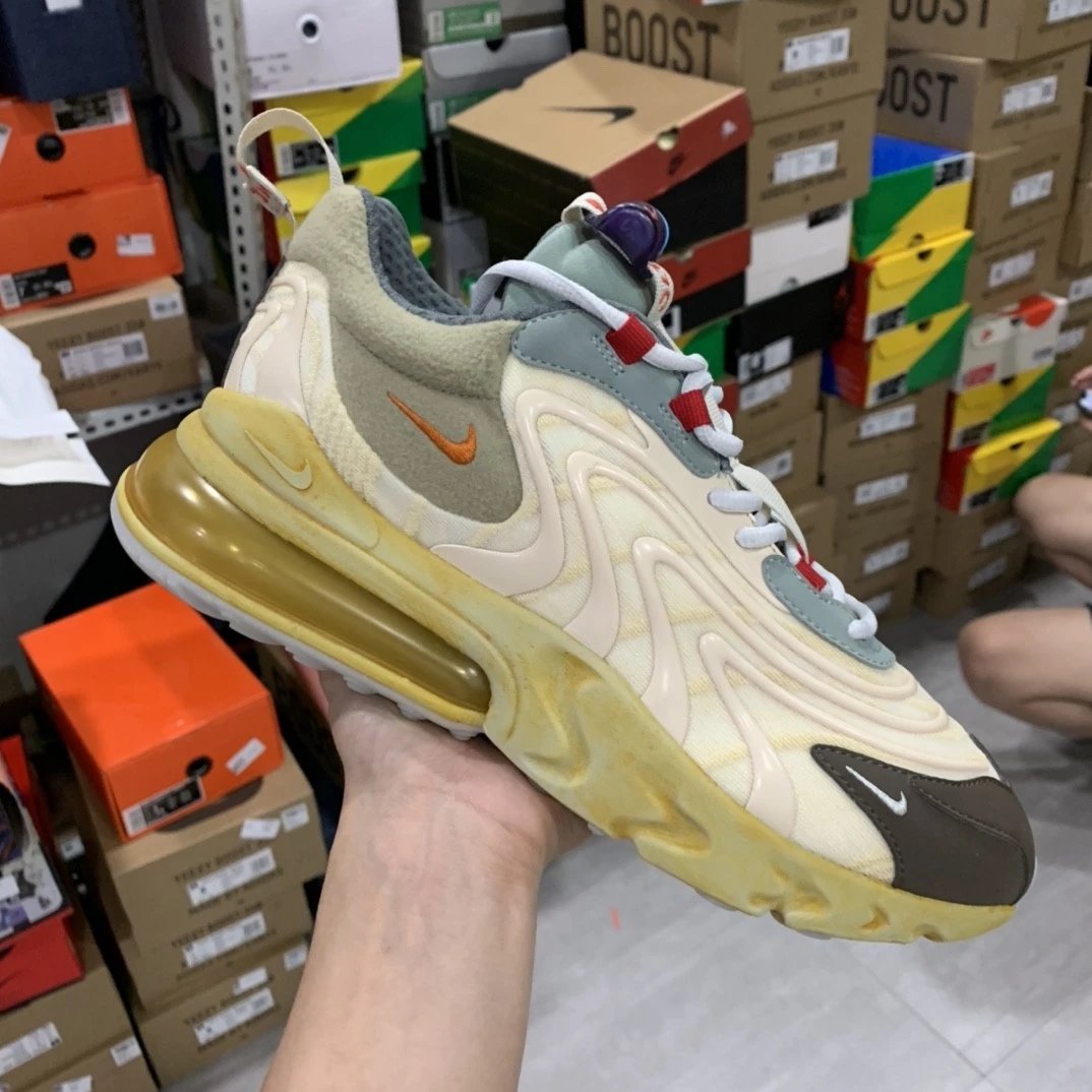 Nike Air Max 270 React ENG Cactus Jack Desert Yellow